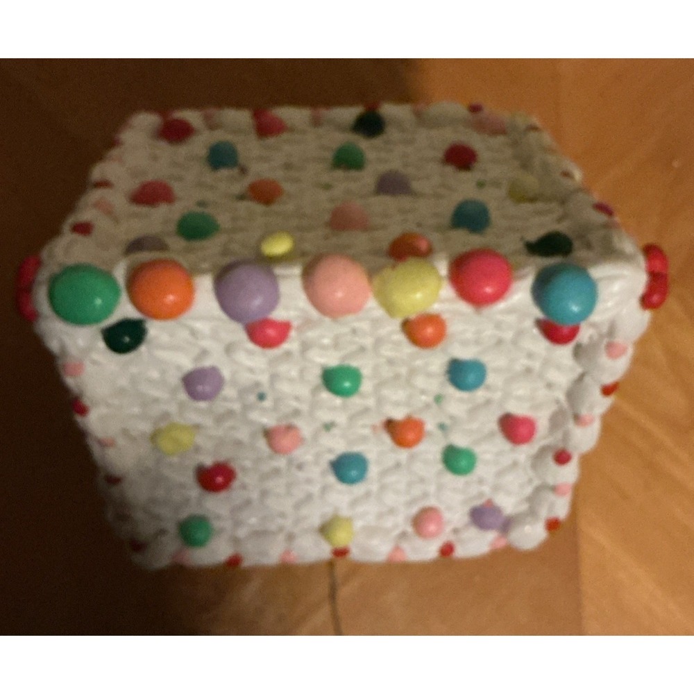 Claydough Gingerbread Lighted House 13.5" Tall Candy Canes Gumdrops - Picture 13 of 15